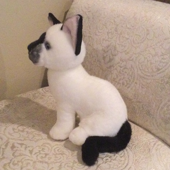 “Zia” Stuffed Siamese Cat - Picture 3 of 6